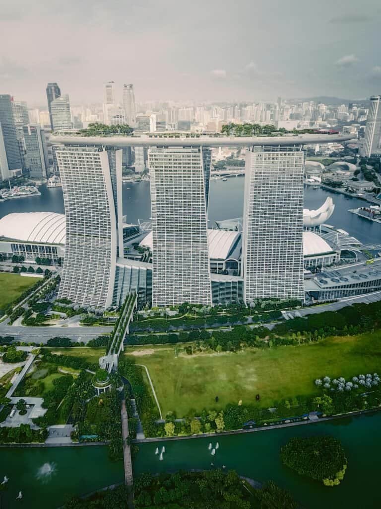 Marina Bay Sands SkyPark view overlooking Singapore city Singapore Travel Guide 2025 | Top Attractions, Food & Things To Do in the Lion City Marina Bay Sands SkyPark view overlooking Singapore city
