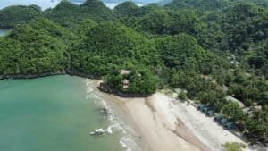 Siargao Cloud 9 surf spot aerial view Philippines