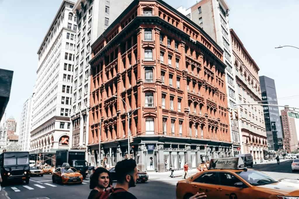 Bustling Streets of Soho, New York City, USA