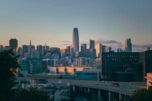 City Skyline Under Gray Sky, San Francisco, United States
