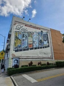 Colorful Little Havana Mural in Miami, USA