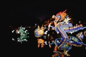 Dragon Festival During Night time, Montreal, QC, Canada