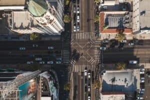 Drone Shot of an Intersection Los Angeles USA Los Angeles Travel Guide 2026 | Best Places, Things to Do & Travel Tips Drone Shot of an Intersection, Los Angeles, USA
