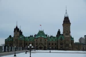 East Block in Winter, Ottawa, ON, Canada