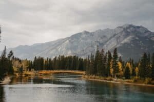 Green Trees Near Lake and Mountain, Canada