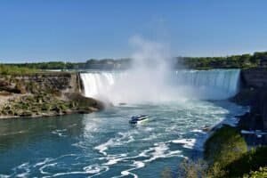 Landscape with a Waterfall and a Ferry, Niagara Falls, Canada