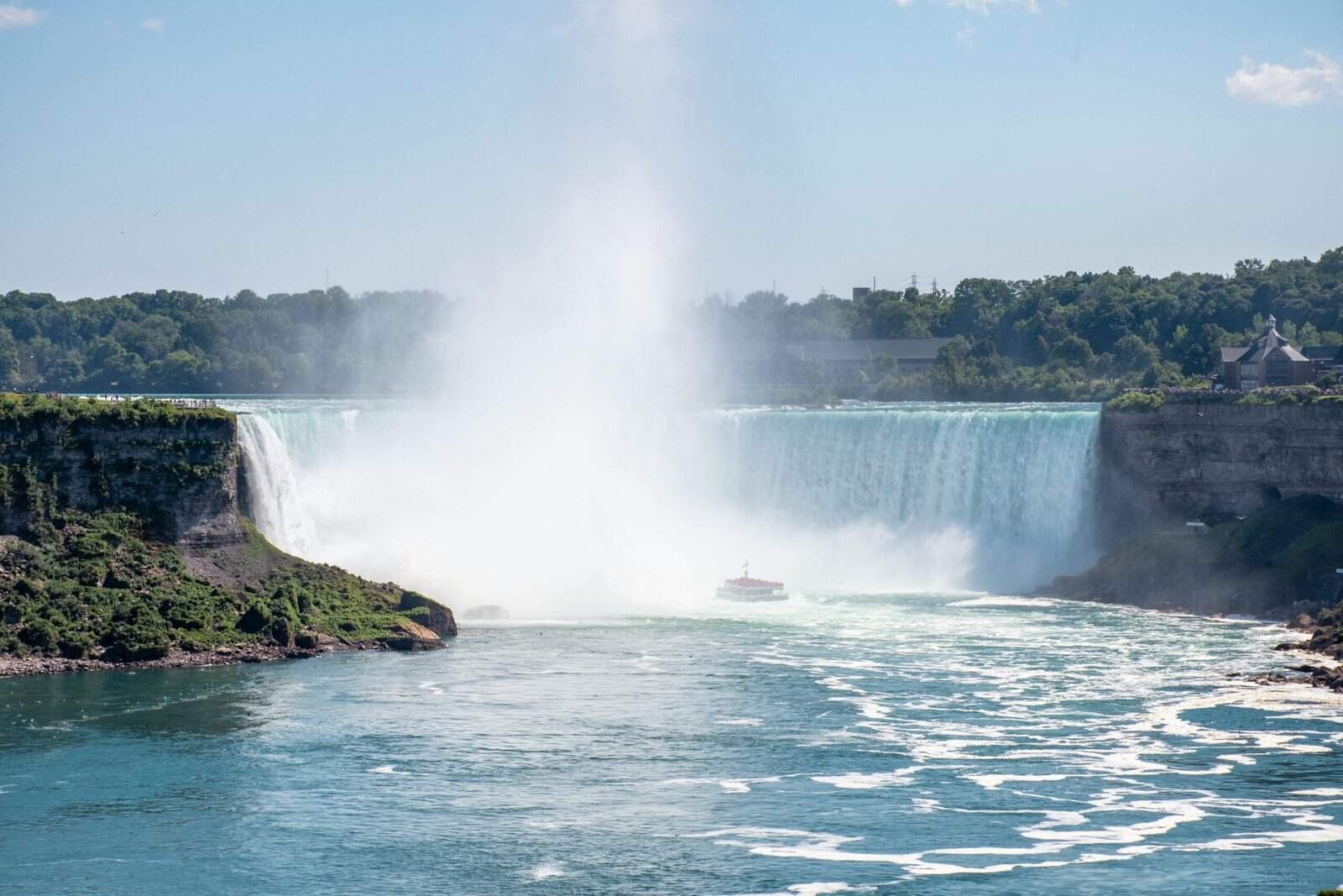 Majestic View of Niagara Falls in Summer, Niagara Falls, Canada