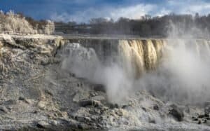 Majestic Winter View of Niagara Falls, Canada