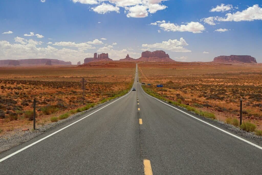 Beautiful Road, Arizona, AZ, USA