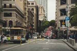Road Beside Buildings, San Francisco, USA