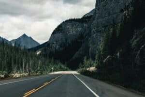 Road From Banff to Jasper and Golden, Jasper, AB, Canada