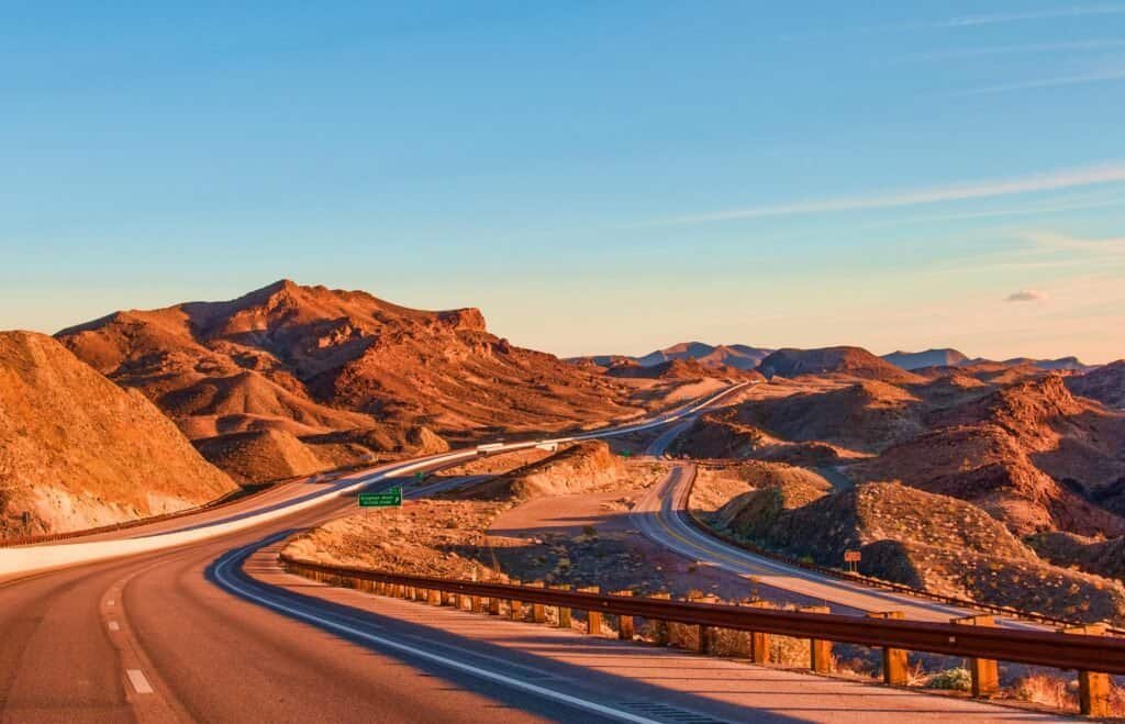 Rock Formation Near Highway, Nevada, USA