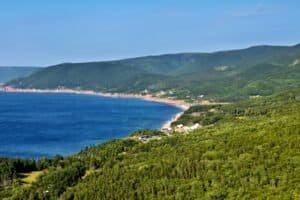 Scenic Coastal View of Cape Breton, Nova Scotia, Canada
