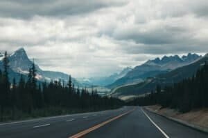 Scenic Road, Banff, Alberta, Canada