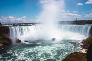 Scenic View of Niagara Falls on a Sunny Day, ON, Canada