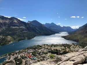 Scenic View of The Waterton Lakes National Park, Canada