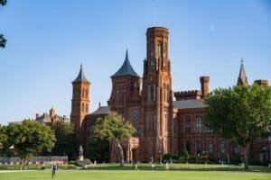 Smithsonian Institution Building in Washington DC, USA