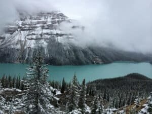 Snow Covered Pine Trees Near Water AB Canada Best Time to Visit Canada 2026 – Month by Month Weather, Costs & Tips Snow Covered Pine Trees Near Water, AB, Canada