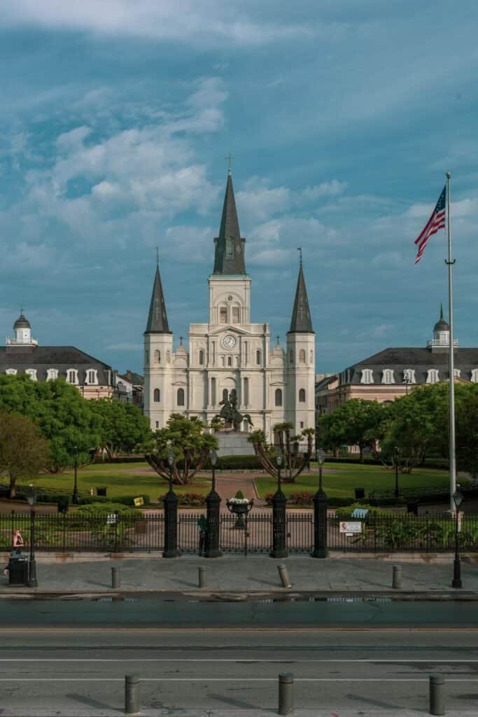 The St Louis Cathedral in Louisiana, New Orleans, LA, United States