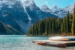Wooden Boats on Dock, Canada