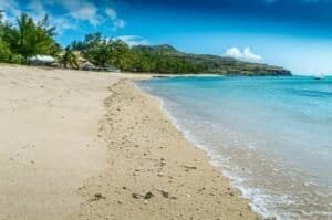 A Beach in Rodrigues District, Mauritius