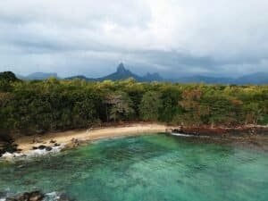 Aerial Photo of Beach, Rivière Noire District, Mauritius