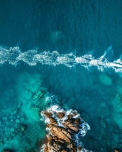 Aerial Photography of Blue Ocean, Seychelles