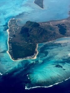 Aerial View of Le Morne Brabant, Mauritius