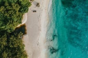 Drone Footage of a Beach, Seychelles