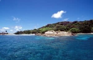 Stunning Coastal View of La Digue Seychelles