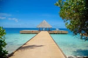 Scenic View of a Resort Jetty