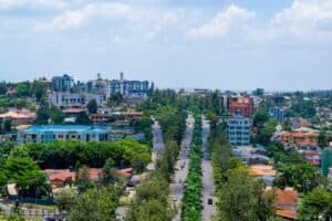 Panoramic view of Kigali city, Rwanda